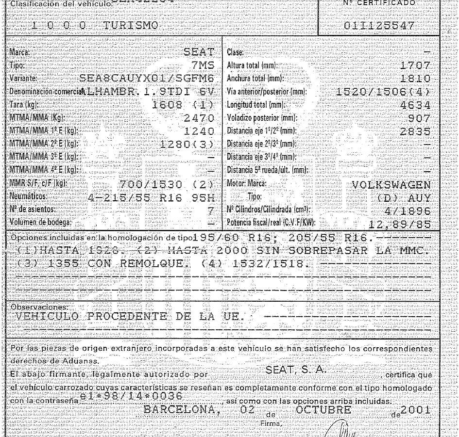 DESPIECE SEAT ALHAMBRA - Imagen 2