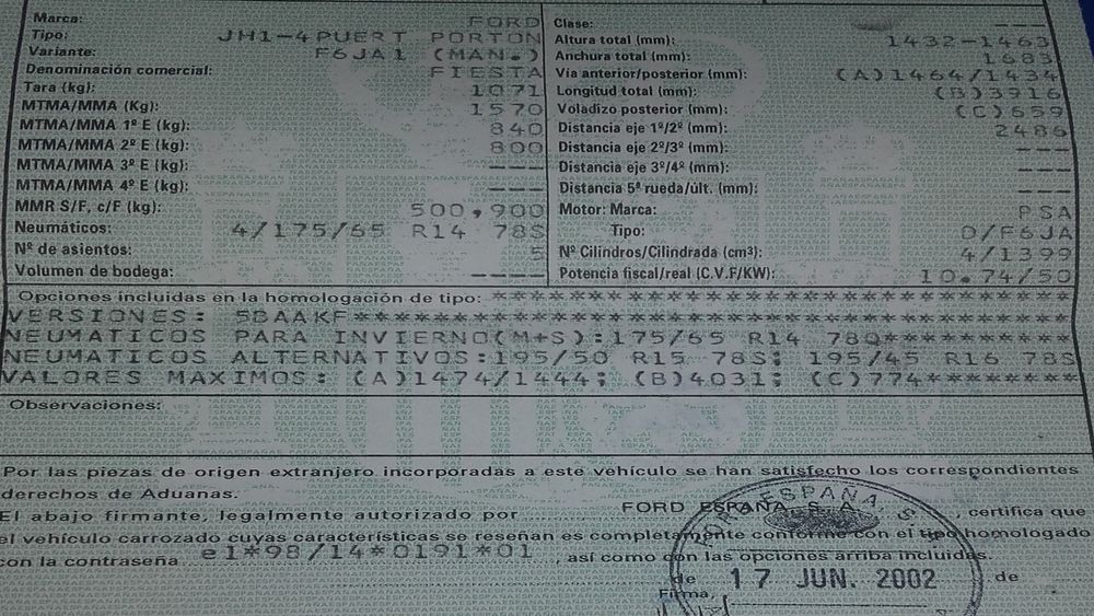 DESPIECE FORD FIESTA - Imagen 2