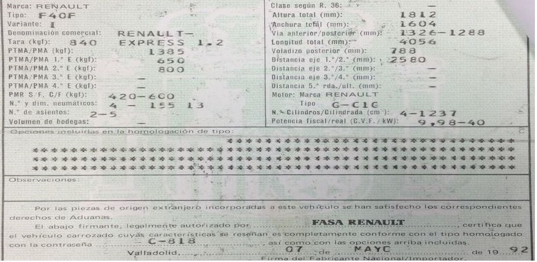 DESPIECE RENAULT EXPRESS - Imagen 5