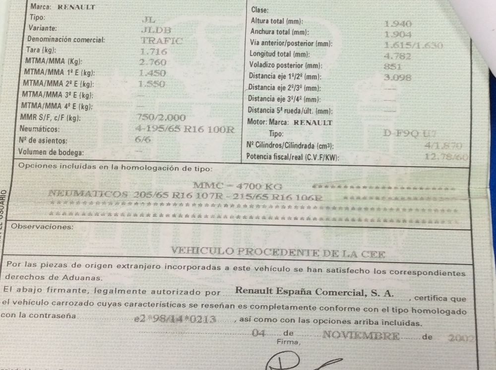 DESPIECE RENAULT TRAFFIC - Imagen 5