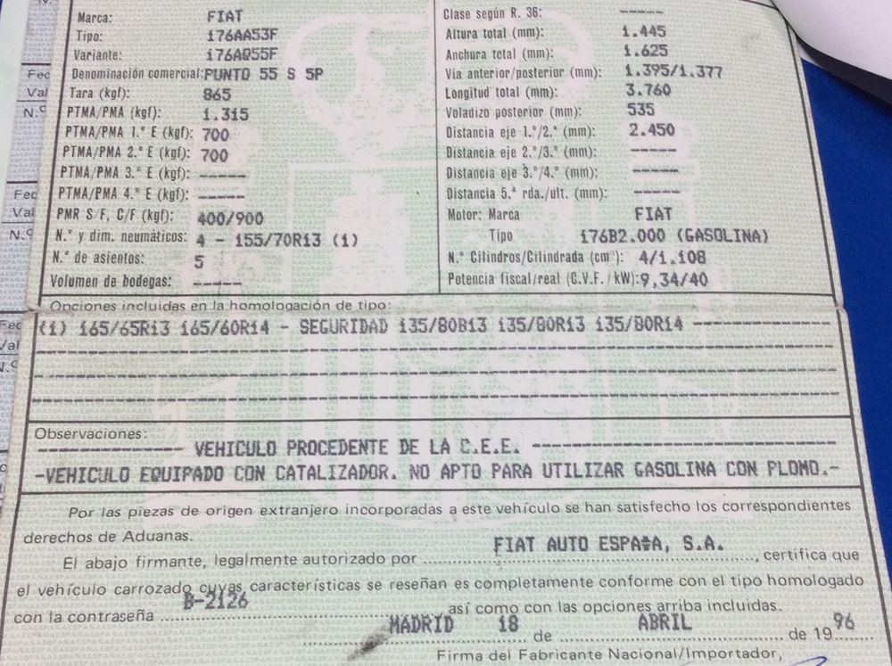 DESPIECE FIAT PUNTO - Imagen 4