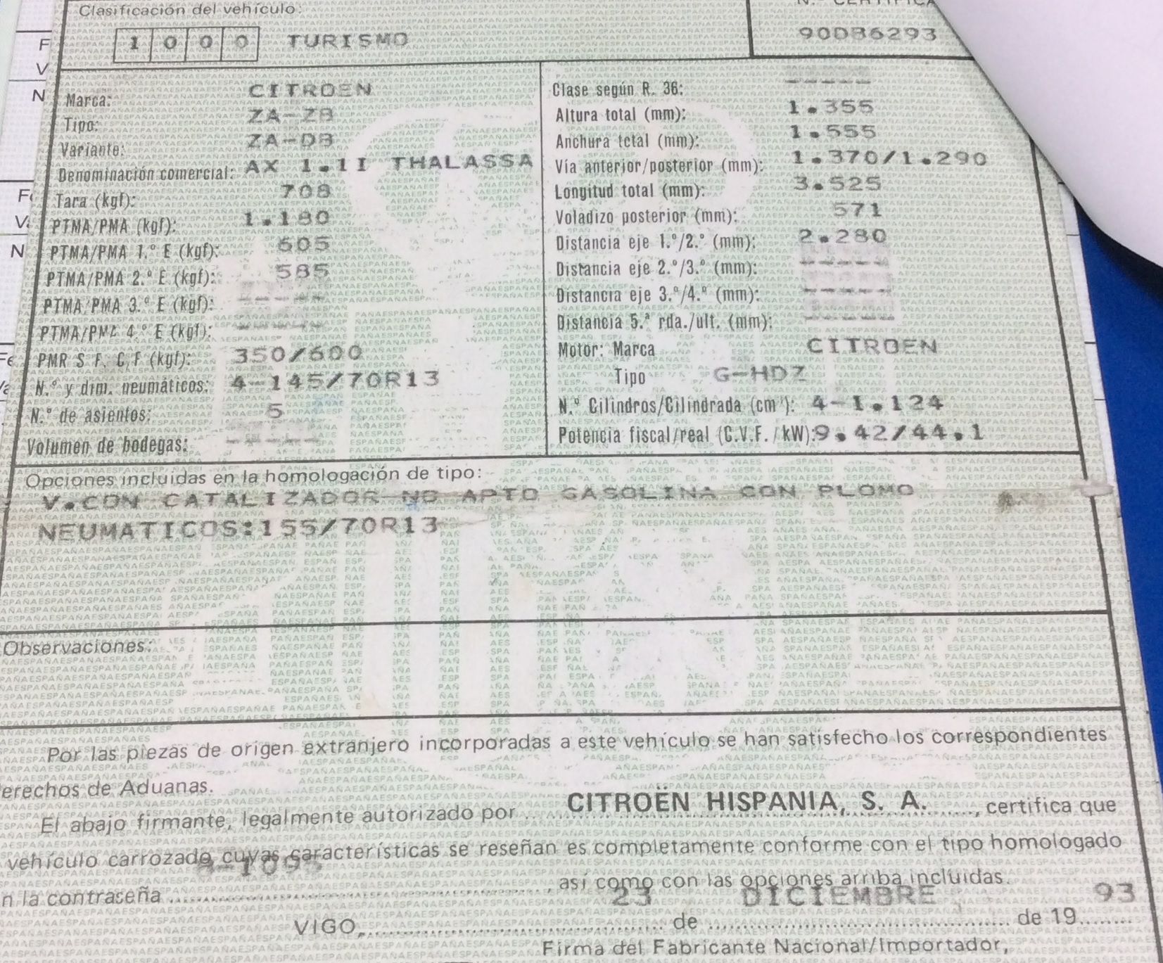 DESPIECE CITROEN AX - Imagen 3