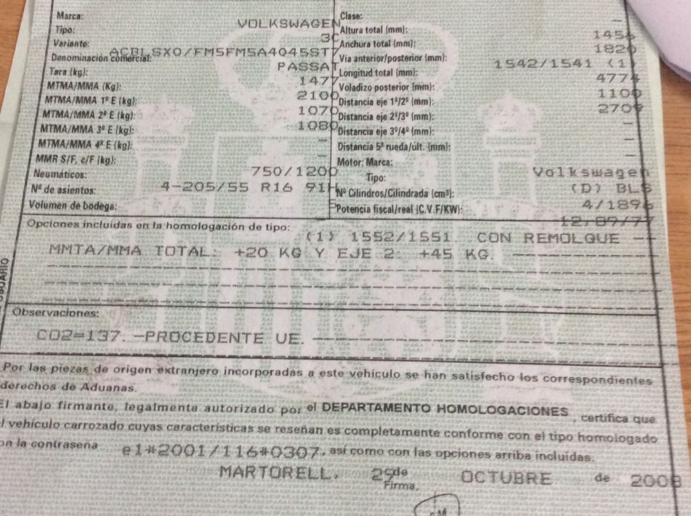 DESPIECE VOLKSWAGEN PASSAT - Imagen 5