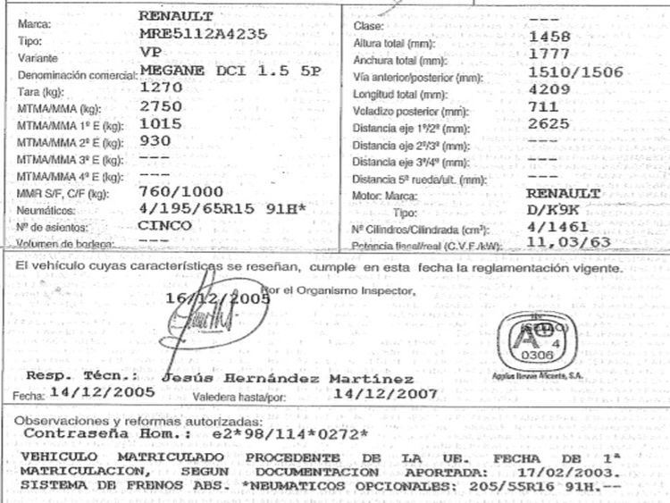 DESPIECE RENAULT MEGANE - Imagen 2