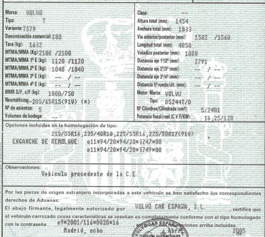 DESPIECE VOLVO S80 - Imagen 2