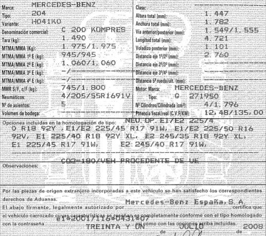 MOTOR MERCEDES C200 - Imagen 2