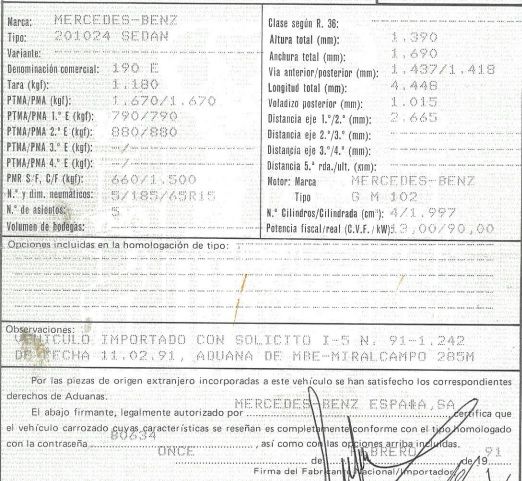 DESPIECE MERCEDES E190 - Imagen 3