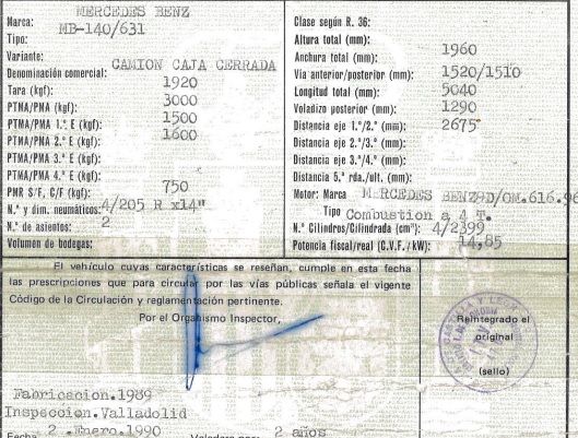 DESPIECE MERCEDES MB140 - Imagen 2