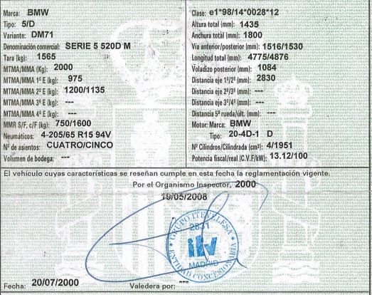DESPIECE BMW 520D - Imagen 6