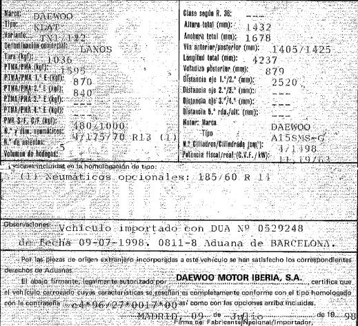 DESPIECE DAEWOO LANOS - Imagen 6
