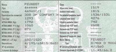 DESPIECE PEUGEOT 308 - Imagen 2
