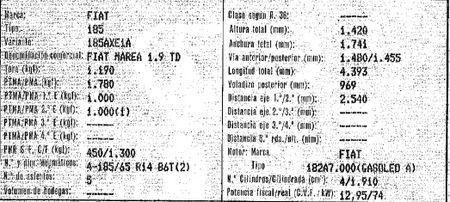 DESPIECE FIAT MAREA - Imagen 6