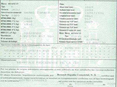 DESPIECE RENAULT GRAND ESPACE - Imagen 6