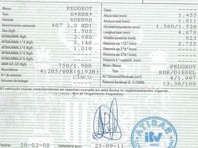 DESPIECE PEUGEOT 407 - Imagen 6
