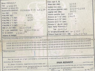 DESPIECE RENAULT R5 - Imagen 5