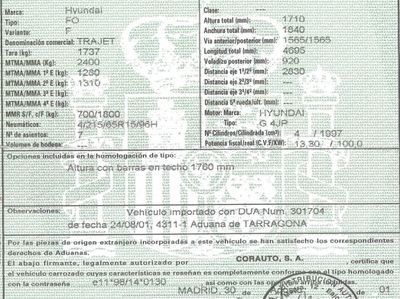 DESPIECE HYUNDAI TRAJET - Imagen 6