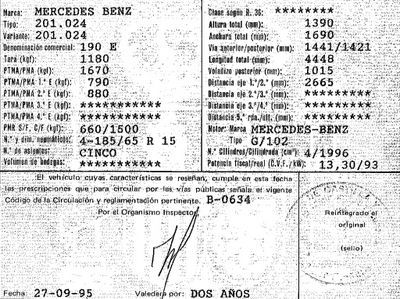 DESPIECE MERCEDES 190E - Imagen 6