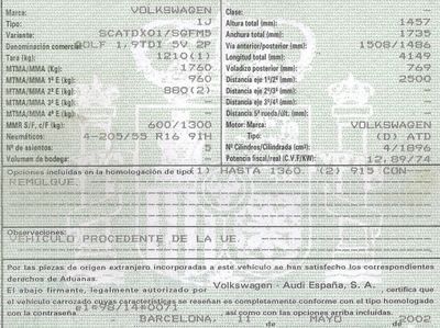 DESPIECE VOLKSWAGEN GOLF IV - Imagen 6