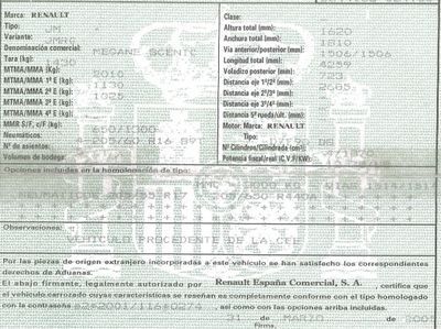 DESPIECE RENAULT MEGANE SCENIC - Imagen 6