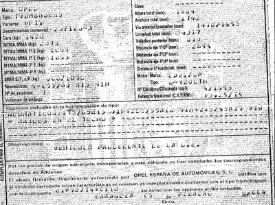 DESPIECE OPEL ZAFIRA A - Imagen 6