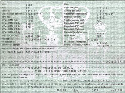 DESPIECE FIAT SEDICI - Imagen 6