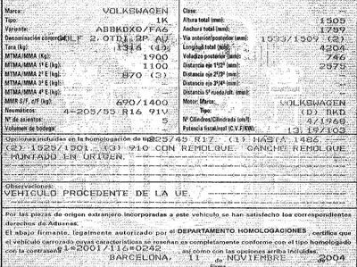 DESPIECE VOLKSWAGEN GOLF V - Imagen 6