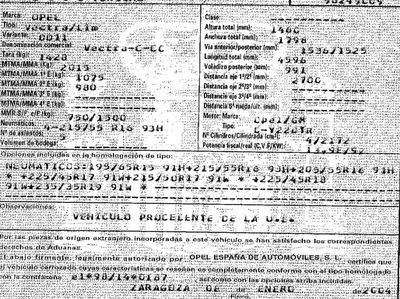 DESPIECE OPEL VECTRA C - Imagen 6