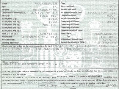 DESPIECE VOLKSWAGEN GOLF V - Imagen 5