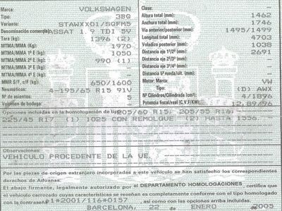 DESPIECE VOLKSWAGEN PASSAT - Imagen 5