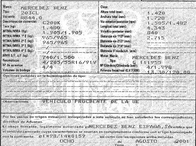DESPIECE MERCEDES C200K - Imagen 5