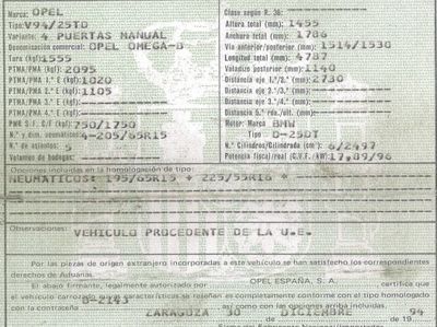 DESPIECE OPEL OMEGA B - Imagen 5