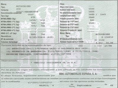 DESPIECE MITSUBISHI COLT - Imagen 5
