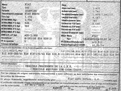 DESPIECE FIAT BRAVA - Imagen 6