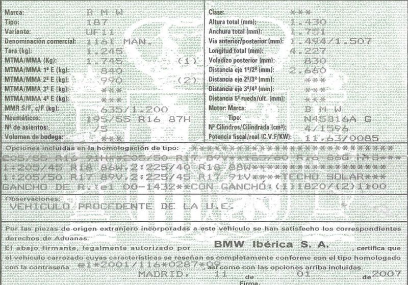 DESPIECE BMW 116I - Imagen 5
