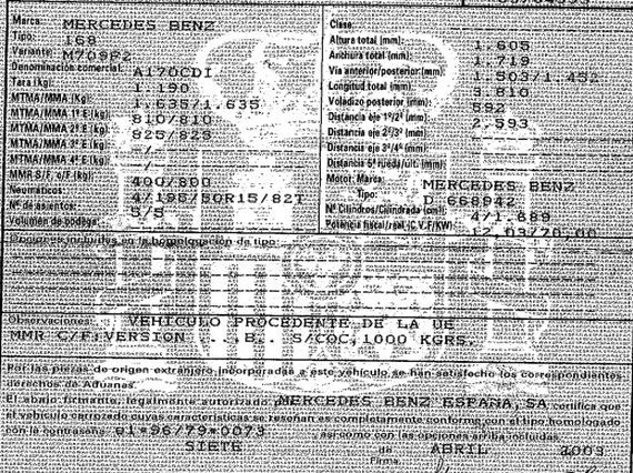 DESPIECE MERCEDES A170 - Imagen 5