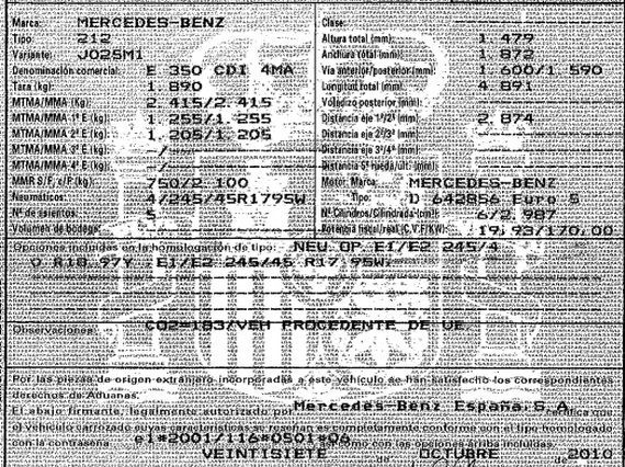 DESPIECE MERCEDES E350 - Imagen 5