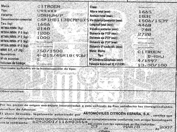 DESPIECE CITROEN C4 PICASSO - Imagen 5