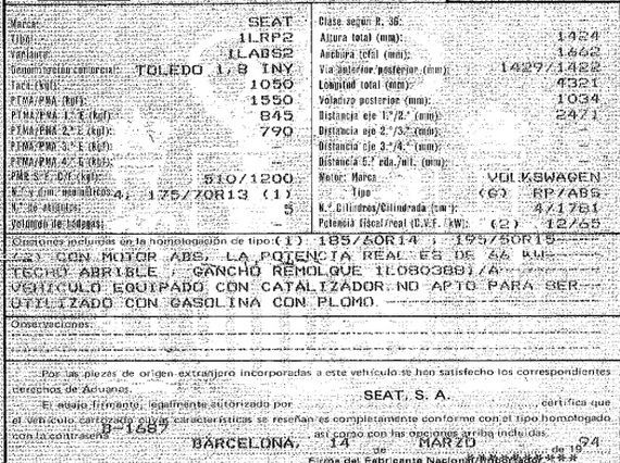DESPIECE SEAT TOLEDO I - Imagen 5