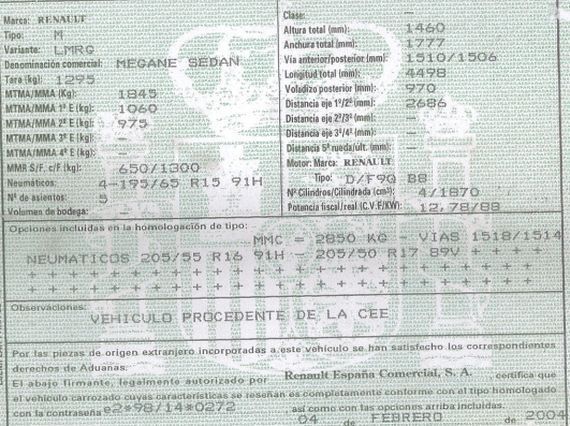 DESPIECE RENAULT MEGANE II - Imagen 5
