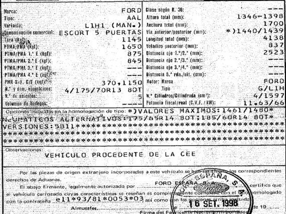 DESPIECE FORD ESCORT - Imagen 5