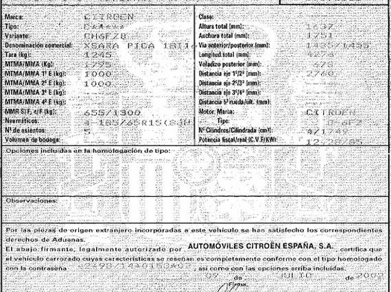 DESPIECE CITROEN XSARA PICASSO - Imagen 5