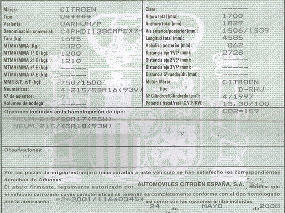 DESPIECE CITROEN C4 GRAND PICASSO - Imagen 5