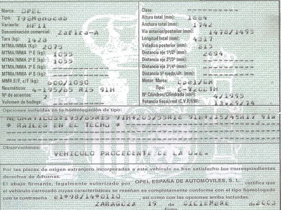 DESPIECE OPEL ZAFIRA A - Imagen 5