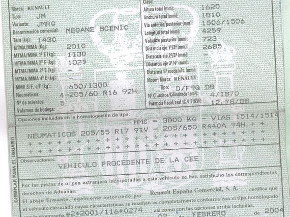 DESPIECE RENAULT MEGANE SCENIC II - Imagen 5