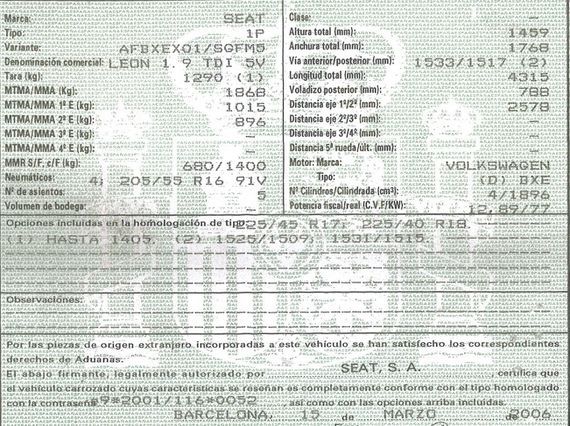 DESPIECE SEAT LEON II - Imagen 5