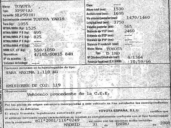 DESPIECE TOYOTA YARIS - Imagen 4