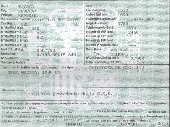 DESPIECE TOYOTA YARIS - Imagen 5