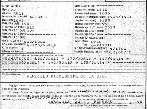 DESPIECE OPEL ASTRA - Imagen 5