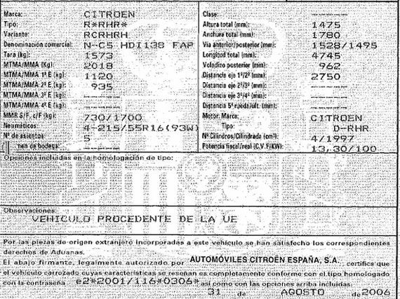 DESPIECE CITROEN C5 - Imagen 5