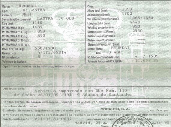 DESPIECE HYUNDAI LANTRA - Imagen 5